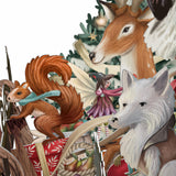 "Woodland Sleigh" - 3D Pop Up Christmas Card