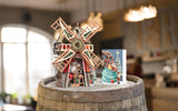 "Santa's Windmill" - 3D Pop Up Christmas Card