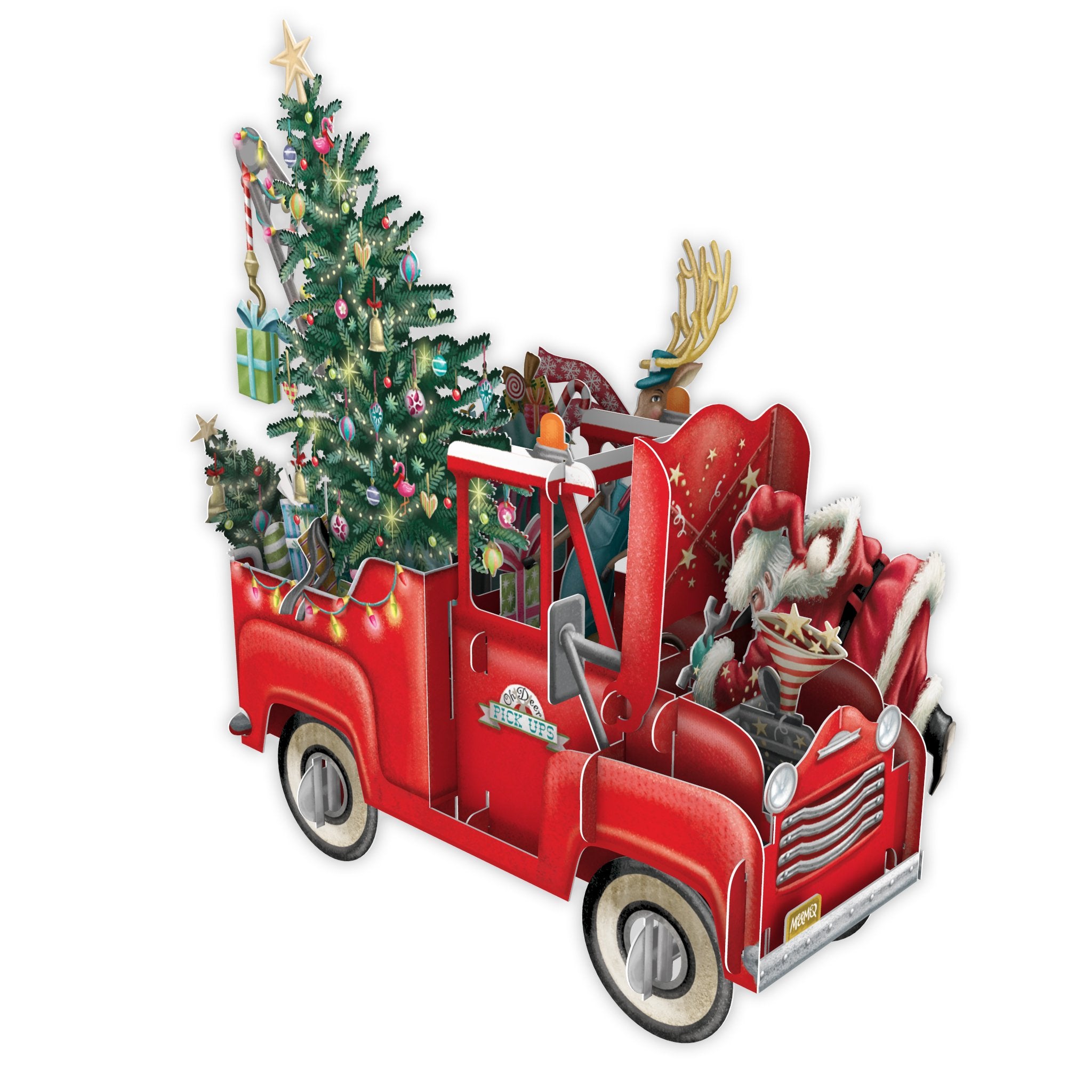 &quot;Santa&#39;s Pickup&quot; - 3D Pop Up Christmas Card
