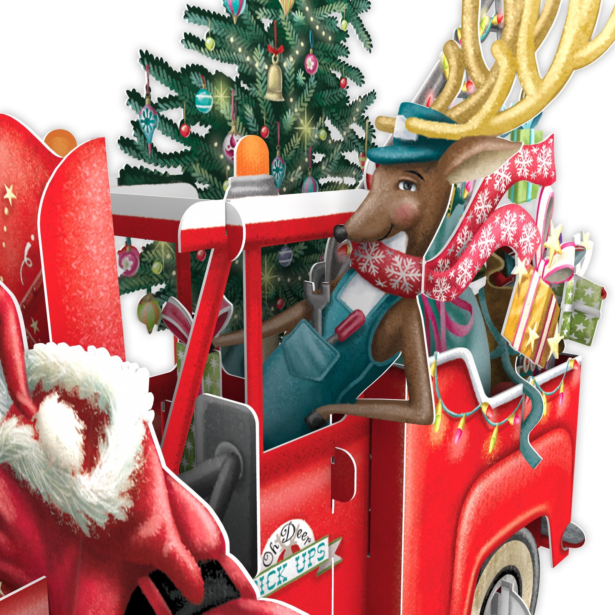 &quot;Santa&#39;s Pickup&quot; - 3D Pop Up Christmas Card