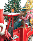"Santa's Pickup" - 3D Pop Up Christmas Card