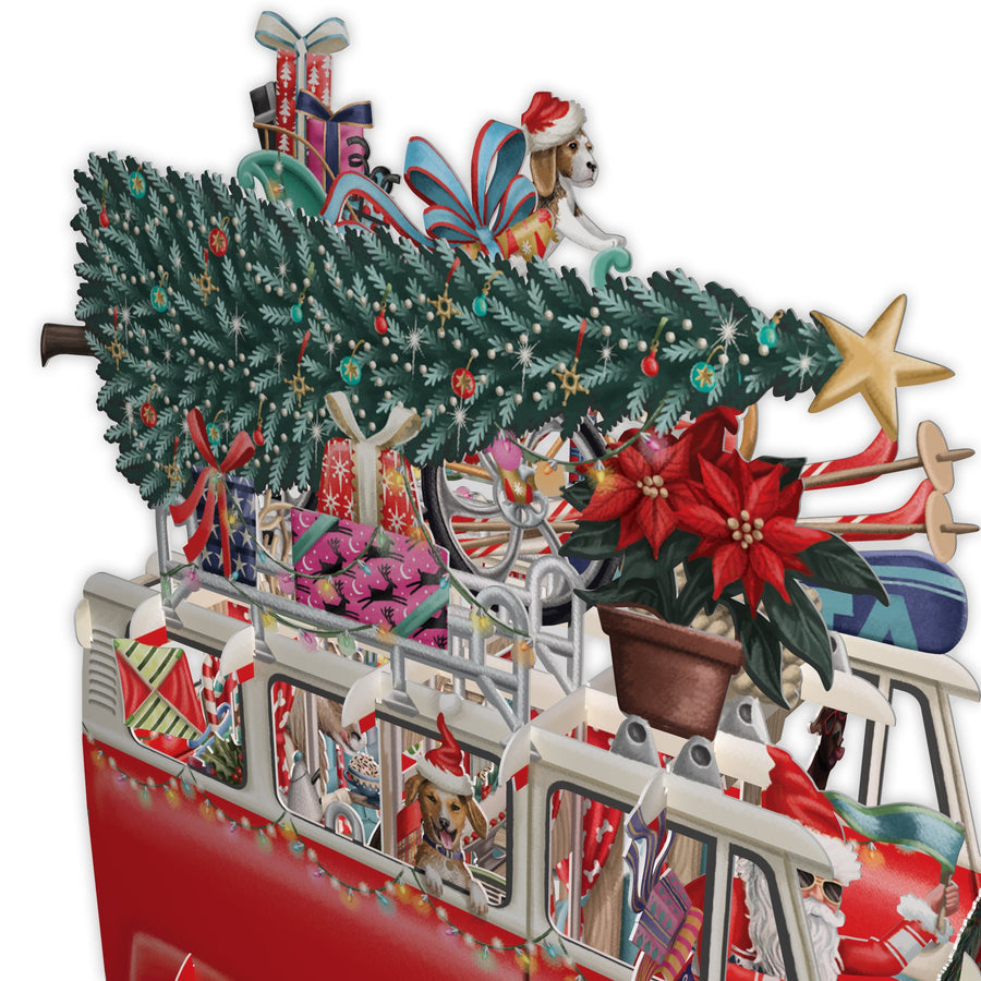 "Santa's Camper" - 3D Pop Up Christmas Card