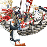 "Umbrella Sleigh" - 3D Pop Up Christmas Card