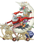 "Santa's Moon Sleigh" - 3D Pop Up Christmas Card