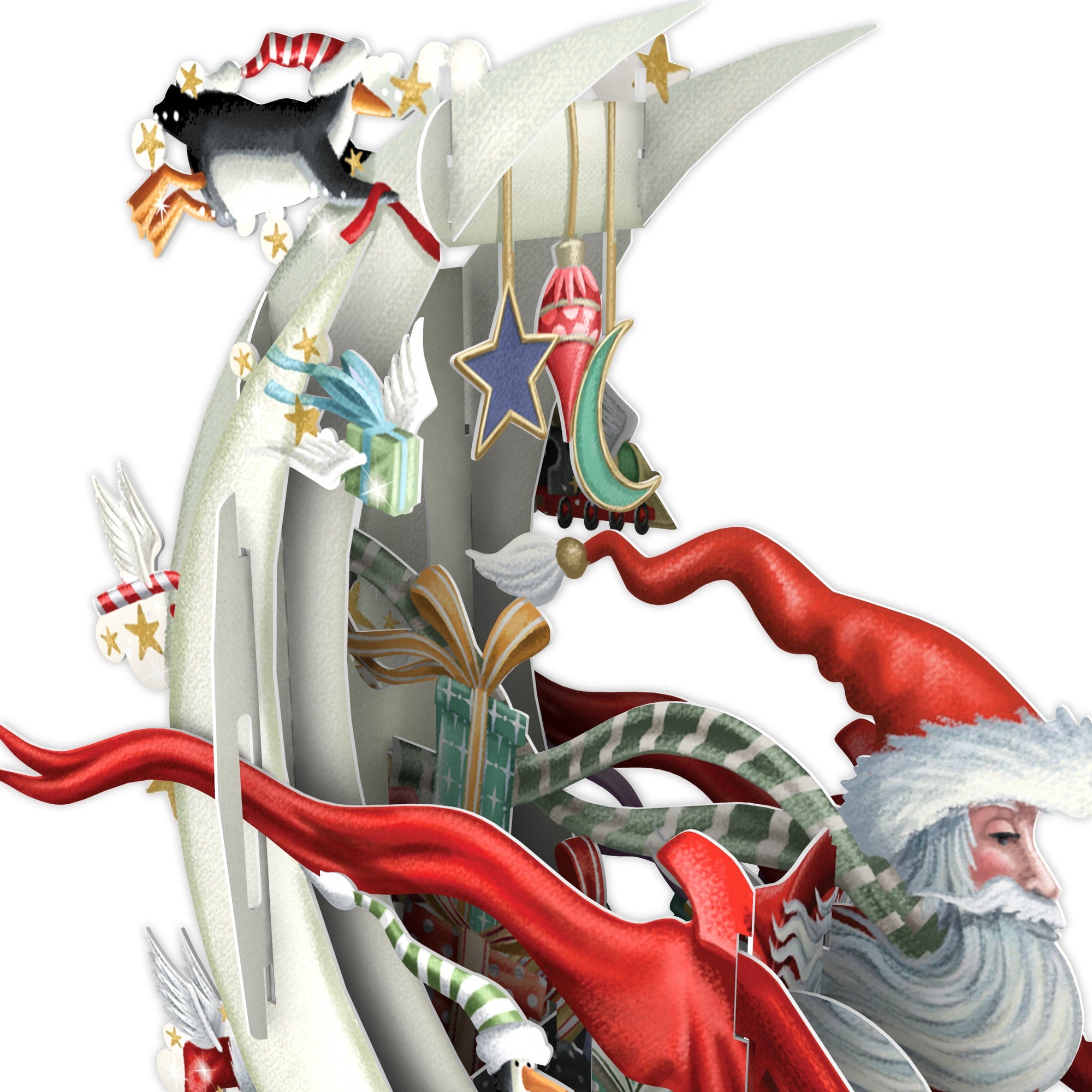 &quot;Santa&#39;s Moon Sleigh&quot; - 3D Pop Up Christmas Card’