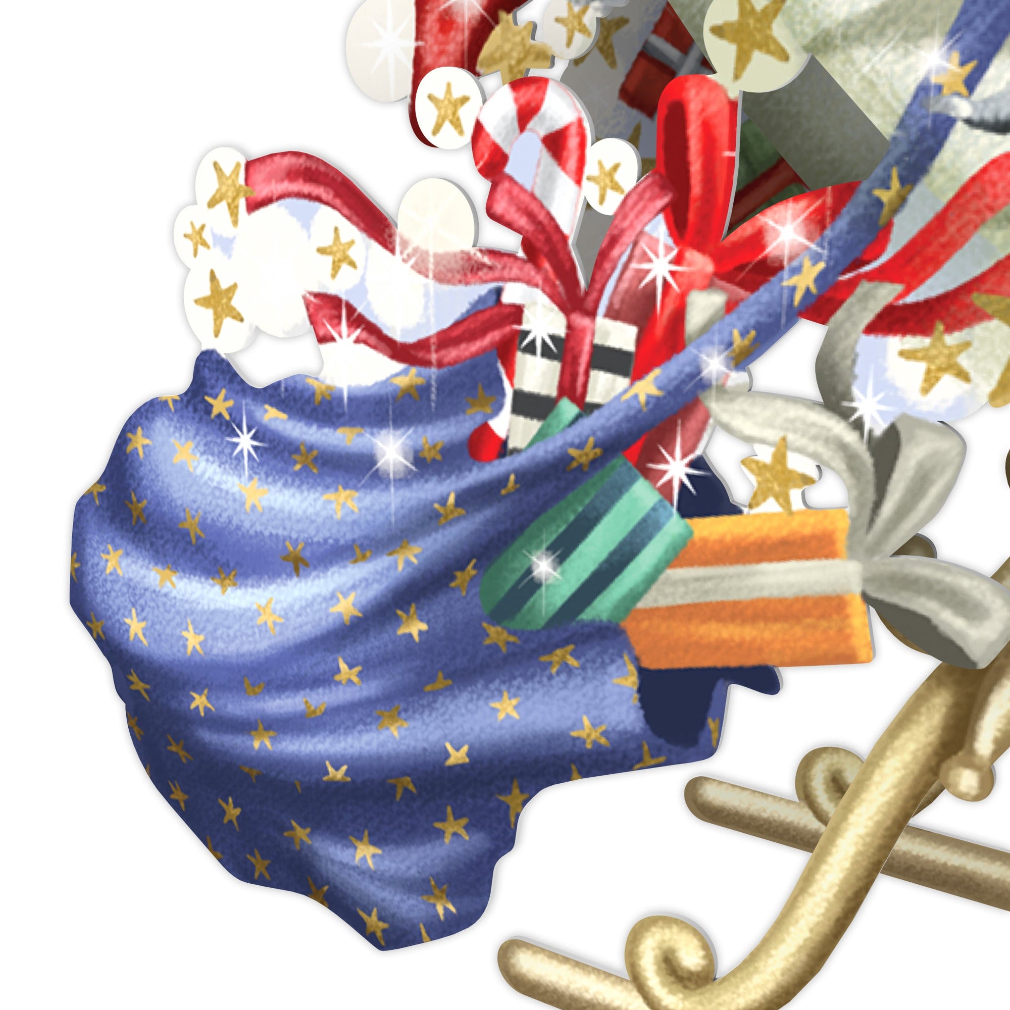 &quot;Santa&#39;s Moon Sleigh&quot; - 3D Pop Up Christmas Card’