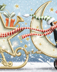 "Santa's Moon Sleigh" - 3D Pop Up Christmas Card
