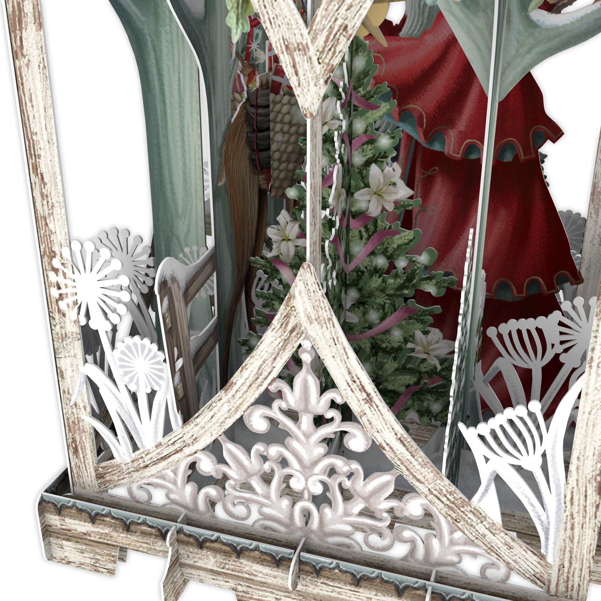 &quot;White Lantern&quot; - 3D Pop Up Christmas Card