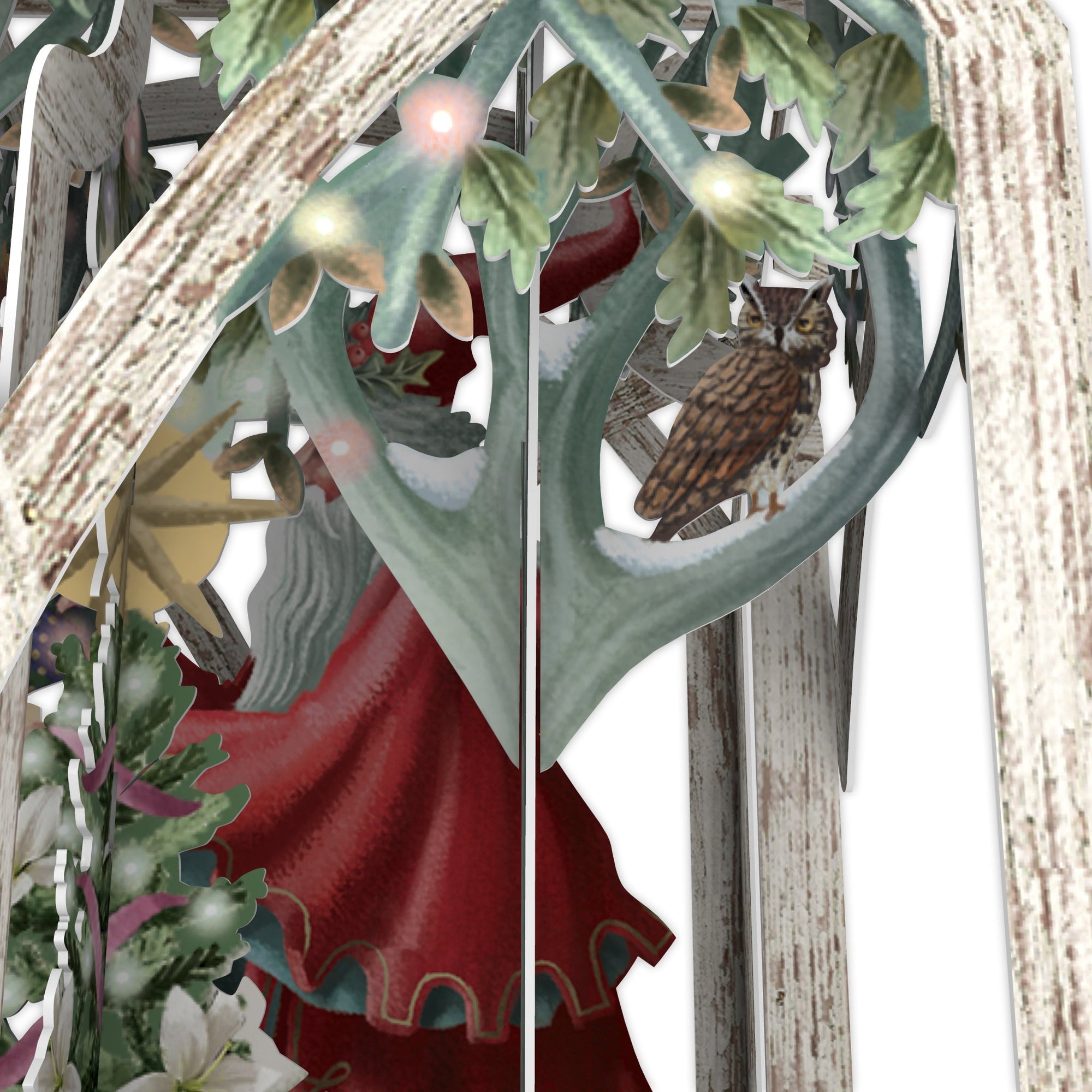 &quot;White Lantern&quot; - 3D Pop Up Christmas Card