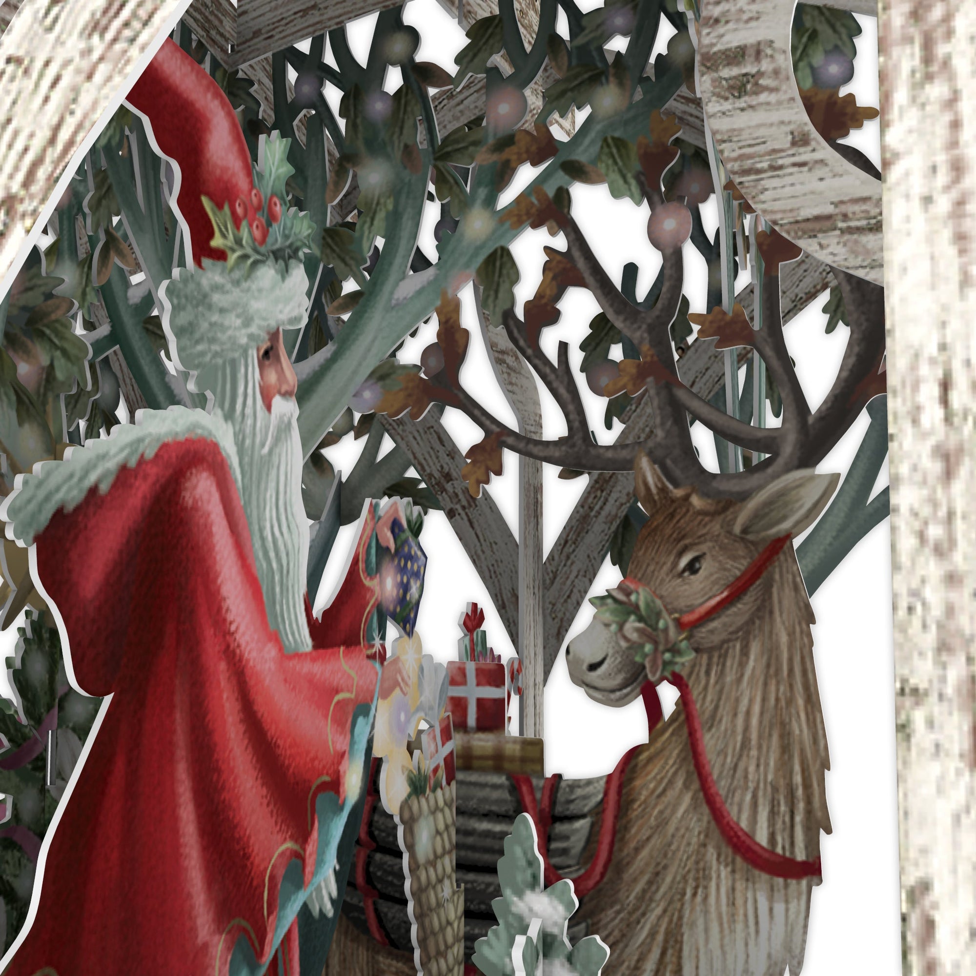 &quot;White Lantern&quot; - 3D Pop Up Christmas Card