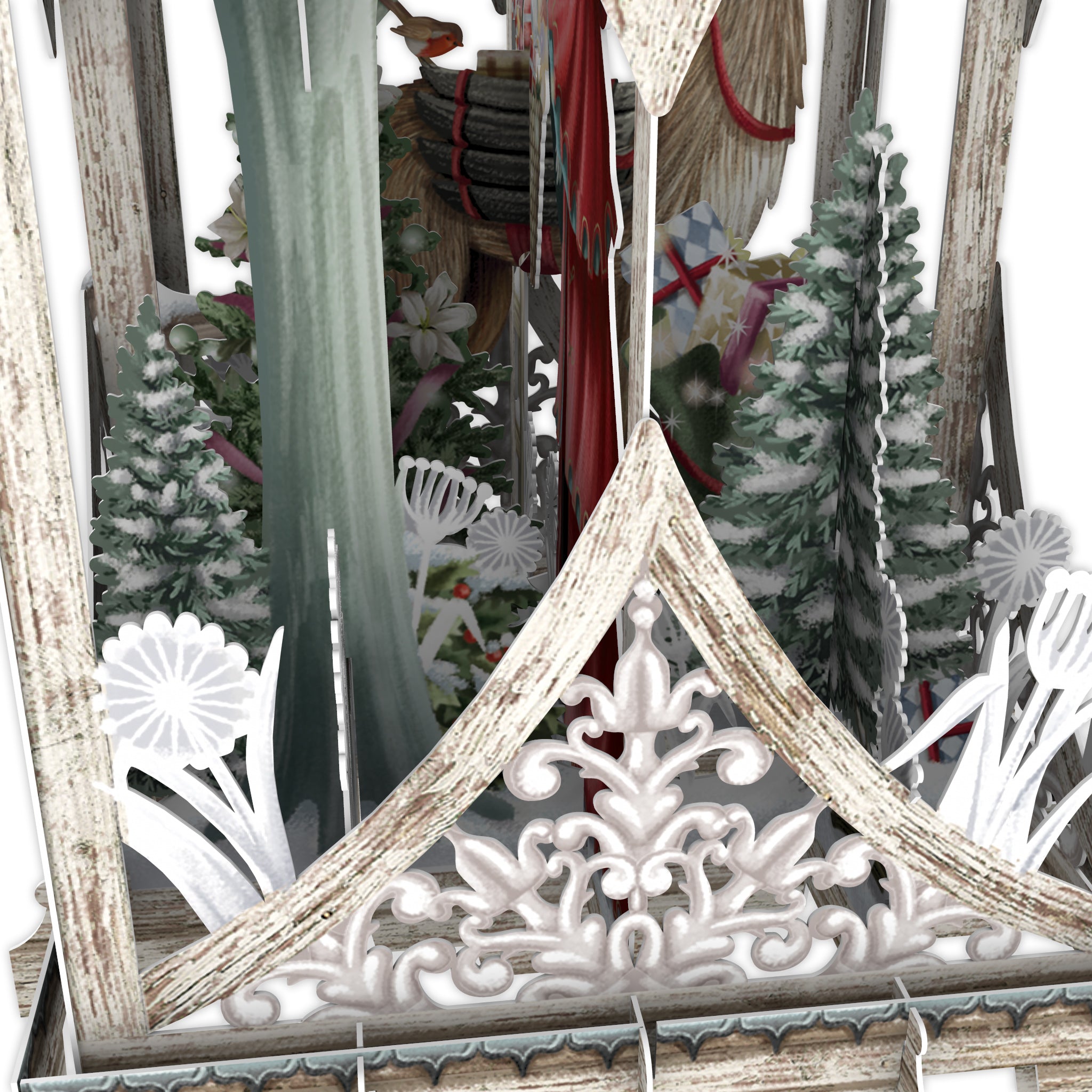 &quot;White Lantern&quot; - 3D Pop Up Christmas Card