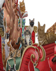 "Santa's Cat Sleigh" - 3D Pop Up Christmas Card