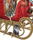 "Santa's Cat Sleigh" - 3D Pop Up Christmas Card
