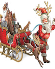 "Santa's Cat Sleigh" - 3D Pop Up Christmas Card