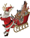 "Santa's Cat Sleigh" - 3D Pop Up Christmas Card