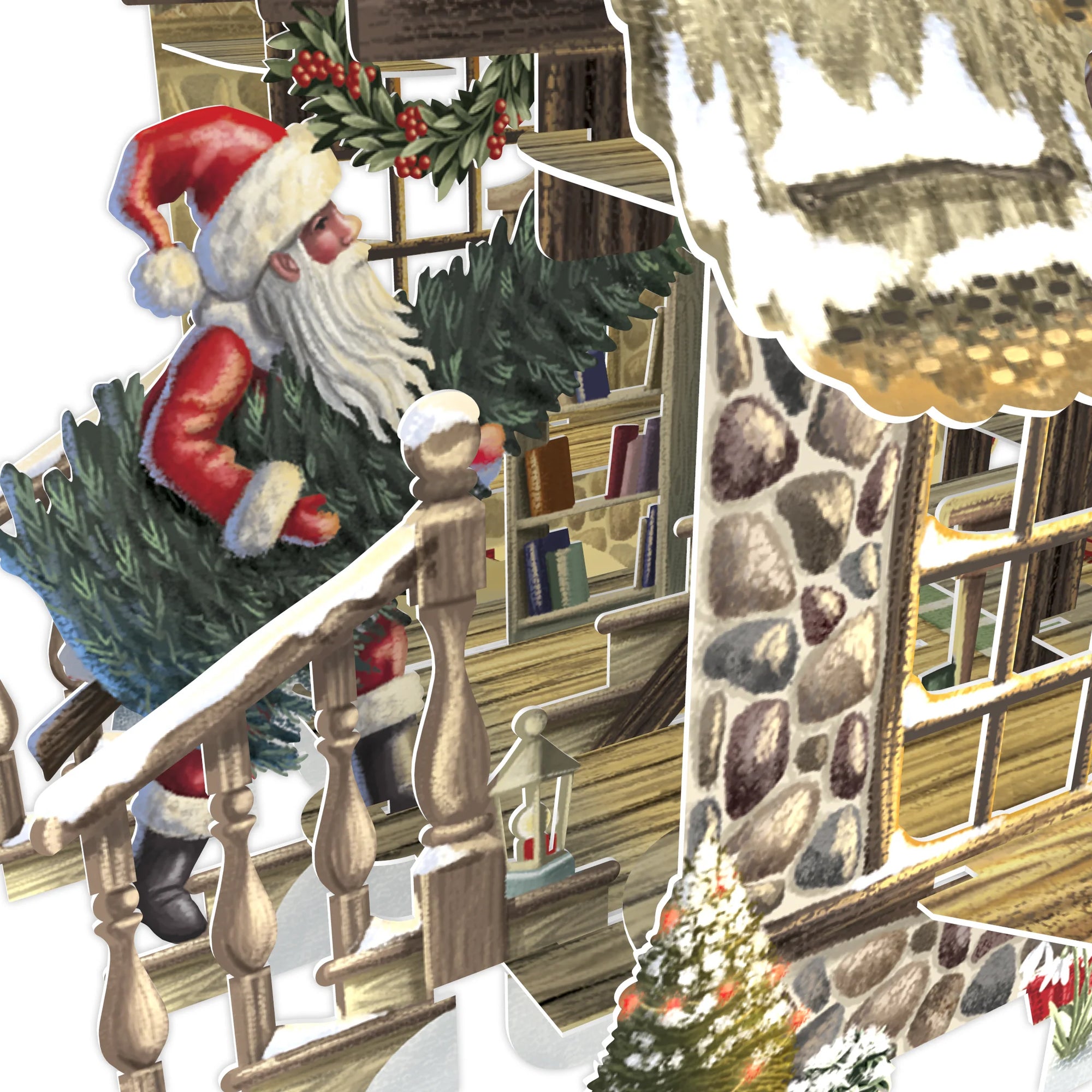 &quot;Cosy Christmas Cottage&quot; - 3D Pop Up Christmas Card
