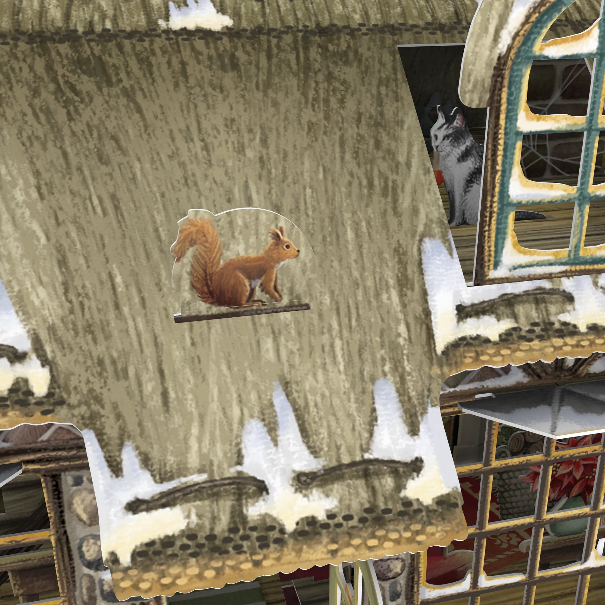 &quot;Cosy Christmas Cottage&quot; - 3D Pop Up Christmas Card