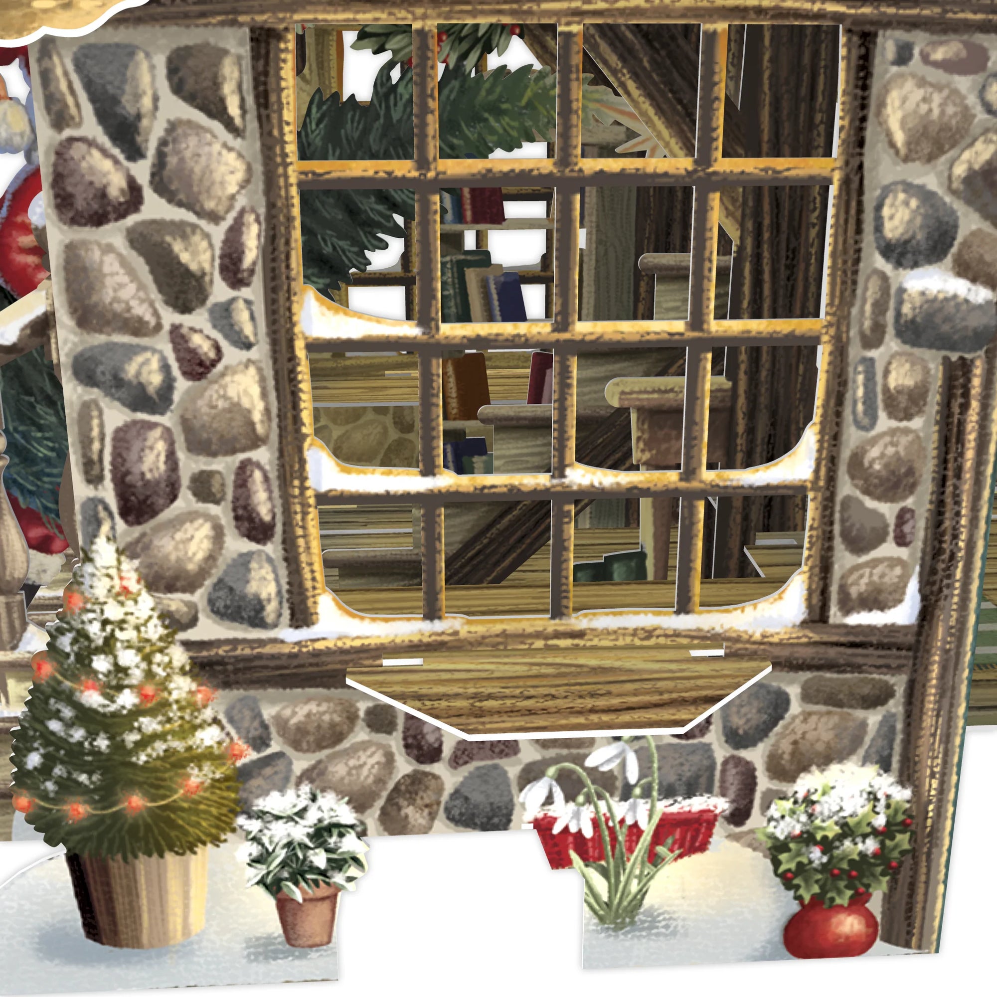 &quot;Cosy Christmas Cottage&quot; - 3D Pop Up Christmas Card