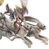 "Hare Racing" - 3D Pop Up Christmas Card
