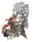 "Hare Racing" - 3D Pop Up Christmas Card