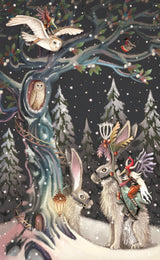"Hare Racing" - 3D Pop Up Christmas Card