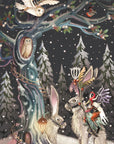 "Hare Racing" - 3D Pop Up Christmas Card