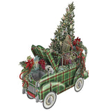 "Tartan Car" - 3D Pop Up Christmas Card