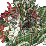 "Tartan Car" - 3D Pop Up Christmas Card