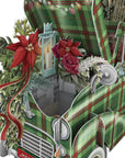 "Tartan Car" - 3D Pop Up Christmas Card