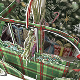 "Tartan Car" - 3D Pop Up Christmas Card