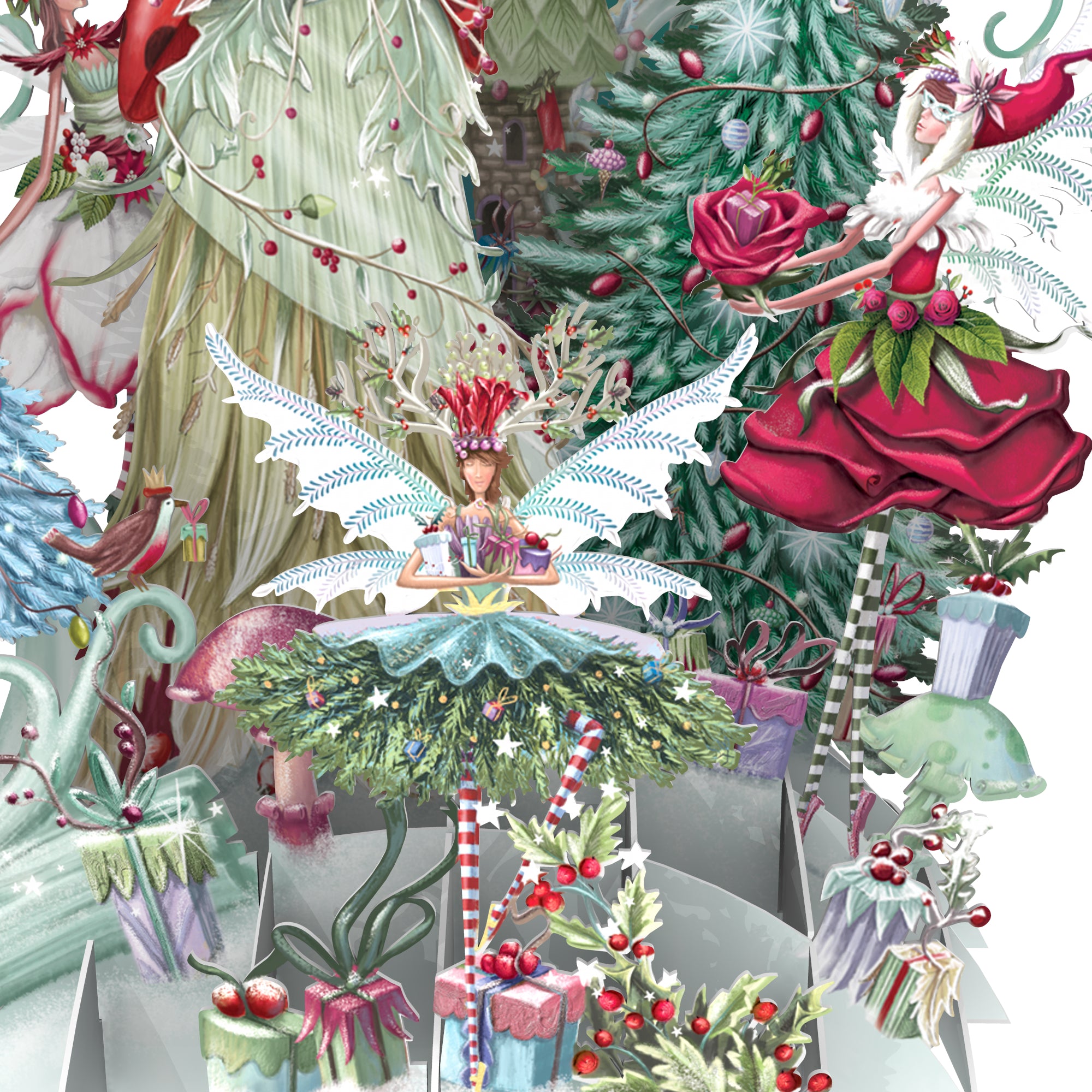 Fairy Queen Pop Up Christmas Card
