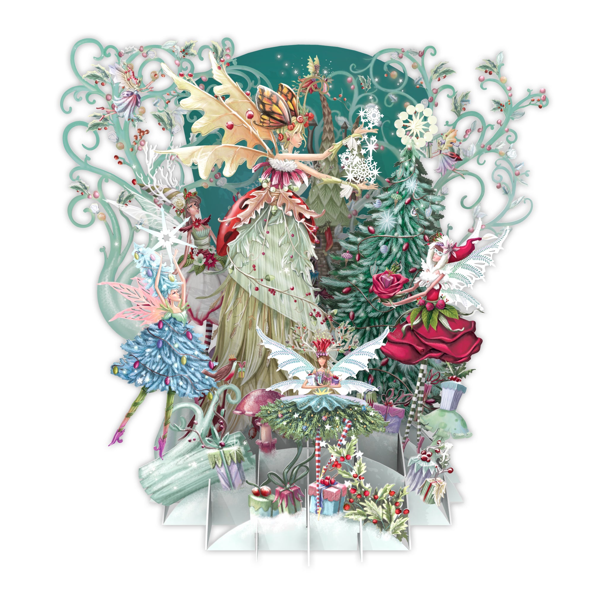 Fairy Queen Pop Up Christmas Card