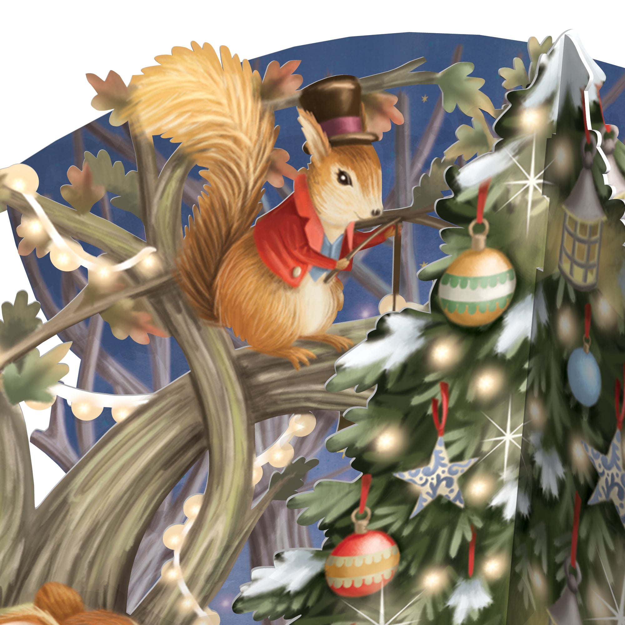 &quot;Christmas Bunnies&quot; - Top of the World Christmas Card