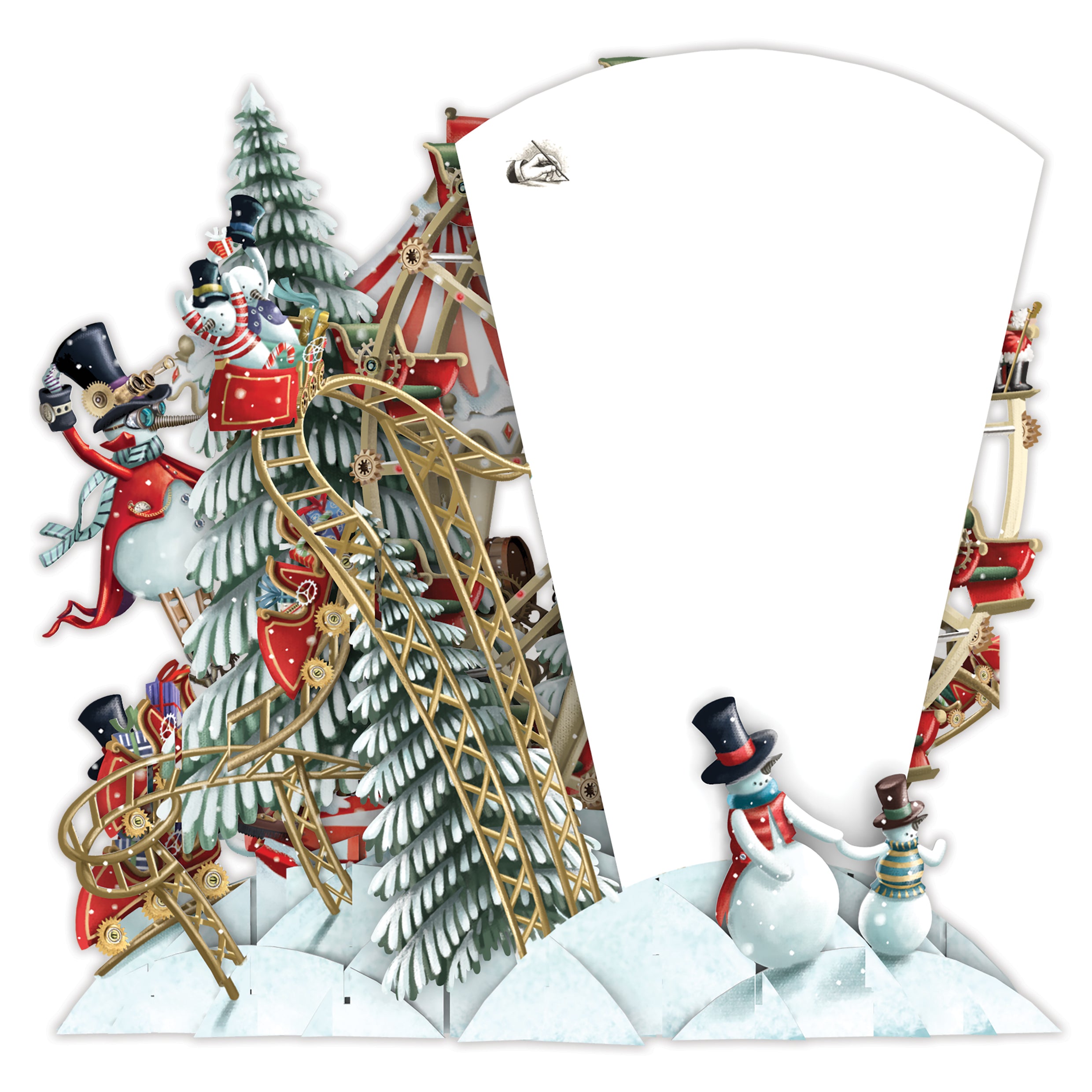 &quot;Christmas Carousel&quot; - Top of the World Christmas Card