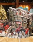 me&McQ 3D Card Christmas Dickens Scene Pop Up Card