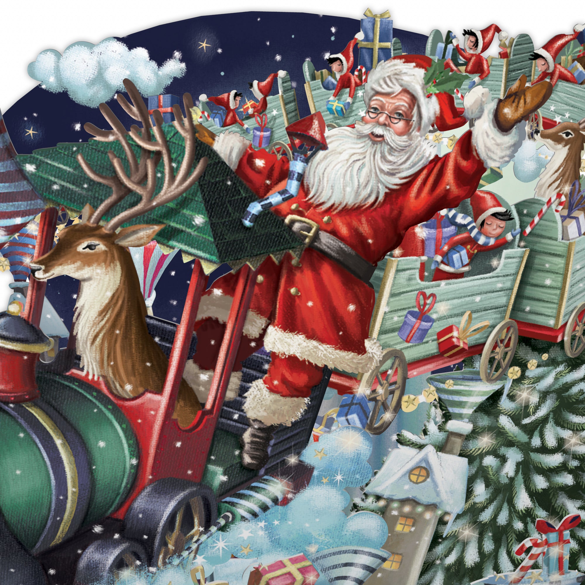 &quot;Santa&#39;s Express&quot; - Top of the World Christmas Card