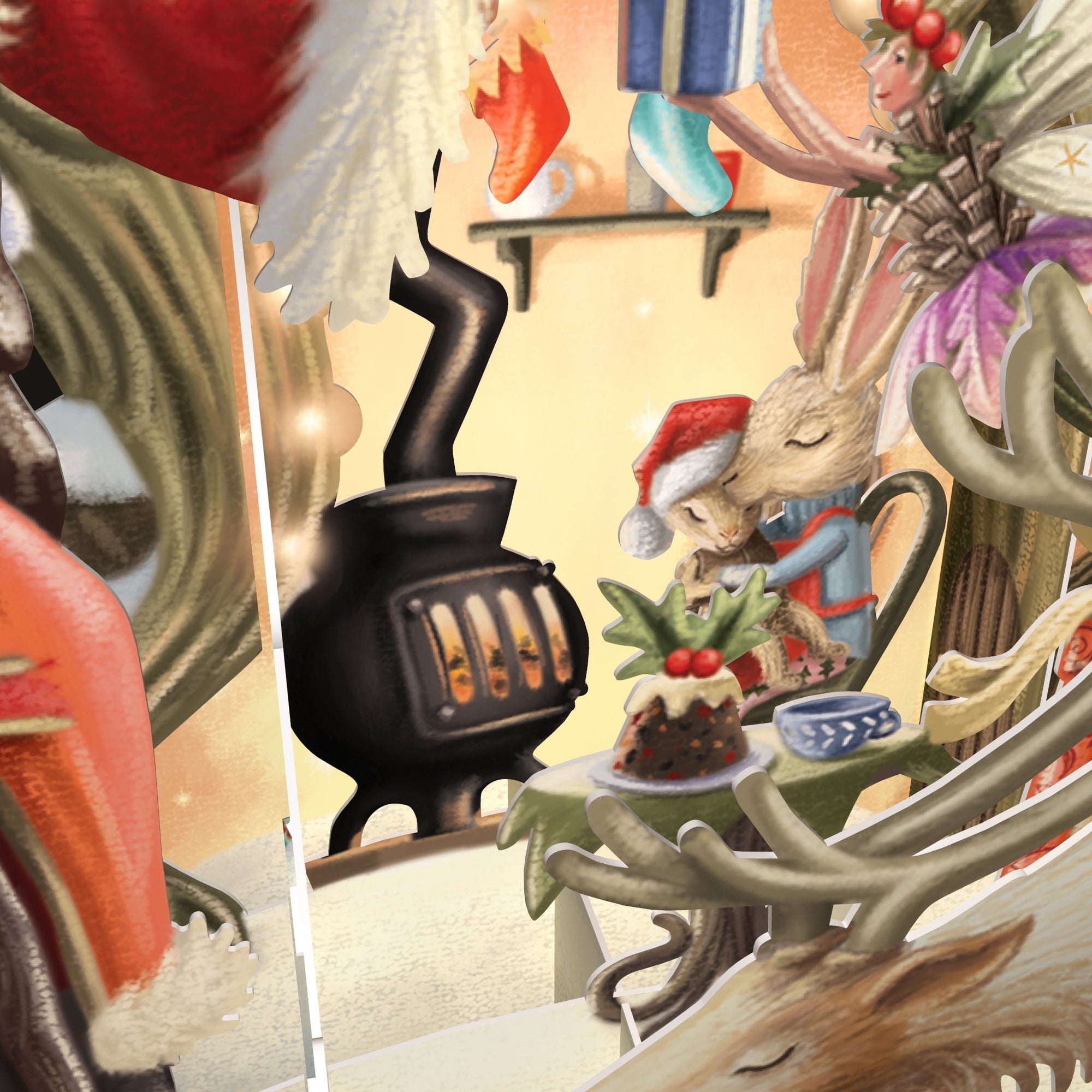 &quot;Santa&#39;s Woodland&quot; - Top of the World Christmas Card