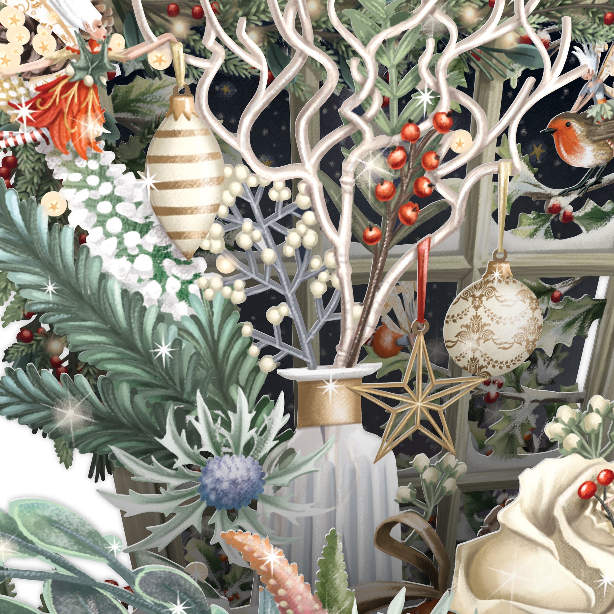 &quot;Floral Delight&quot; - Top of the World Christmas Card
