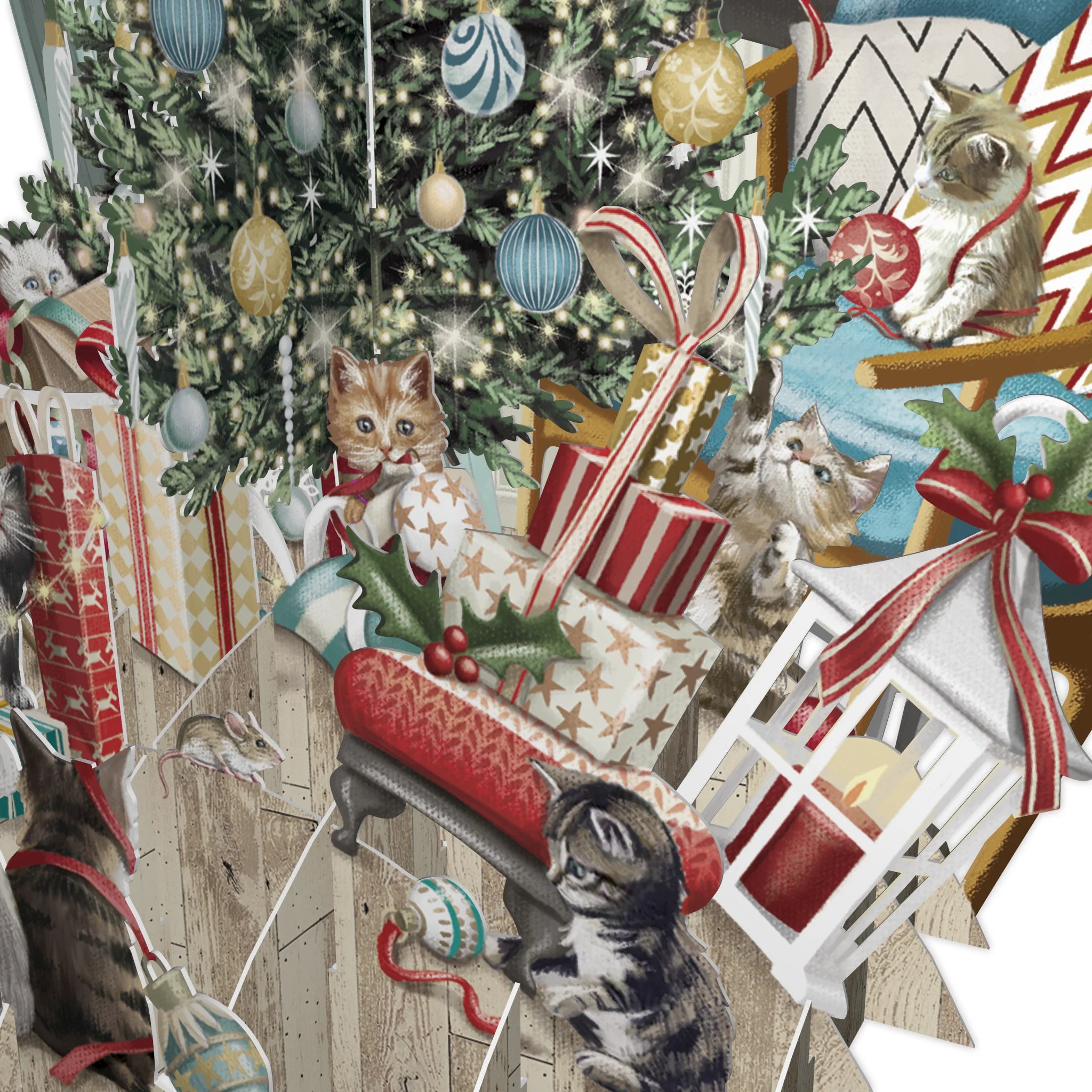 &quot;Cat&#39;s Christmas&quot; - Top of the World Christmas Card