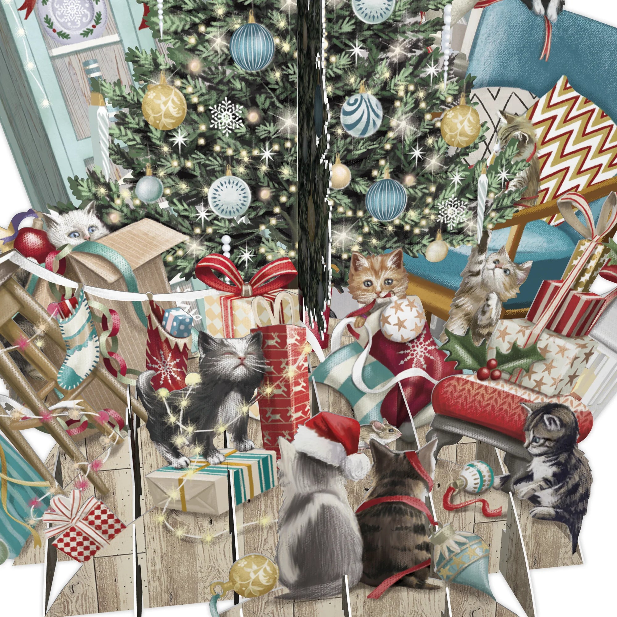 &quot;Cat&#39;s Christmas&quot; - Top of the World Christmas Card