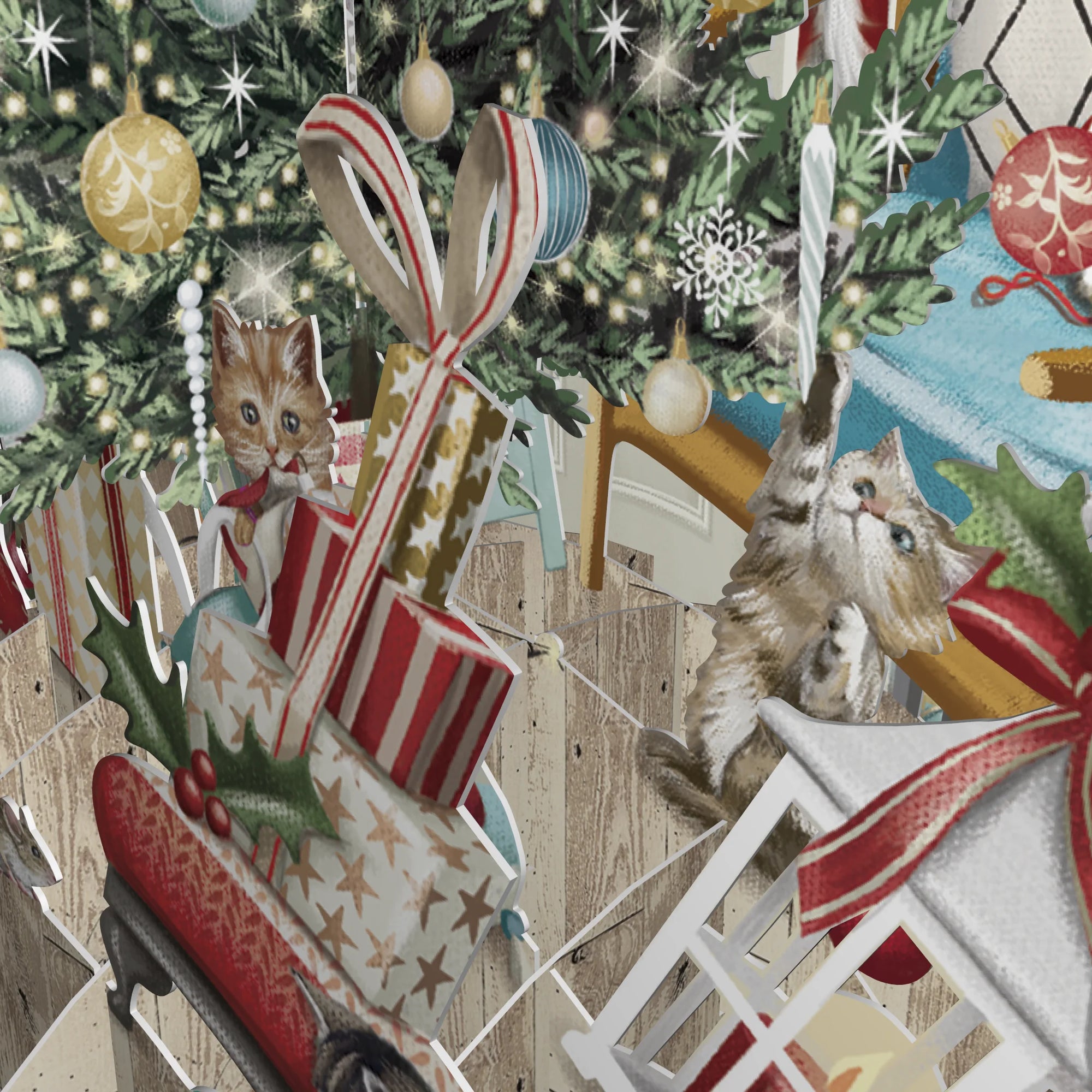 &quot;Cat&#39;s Christmas&quot; - Top of the World Christmas Card