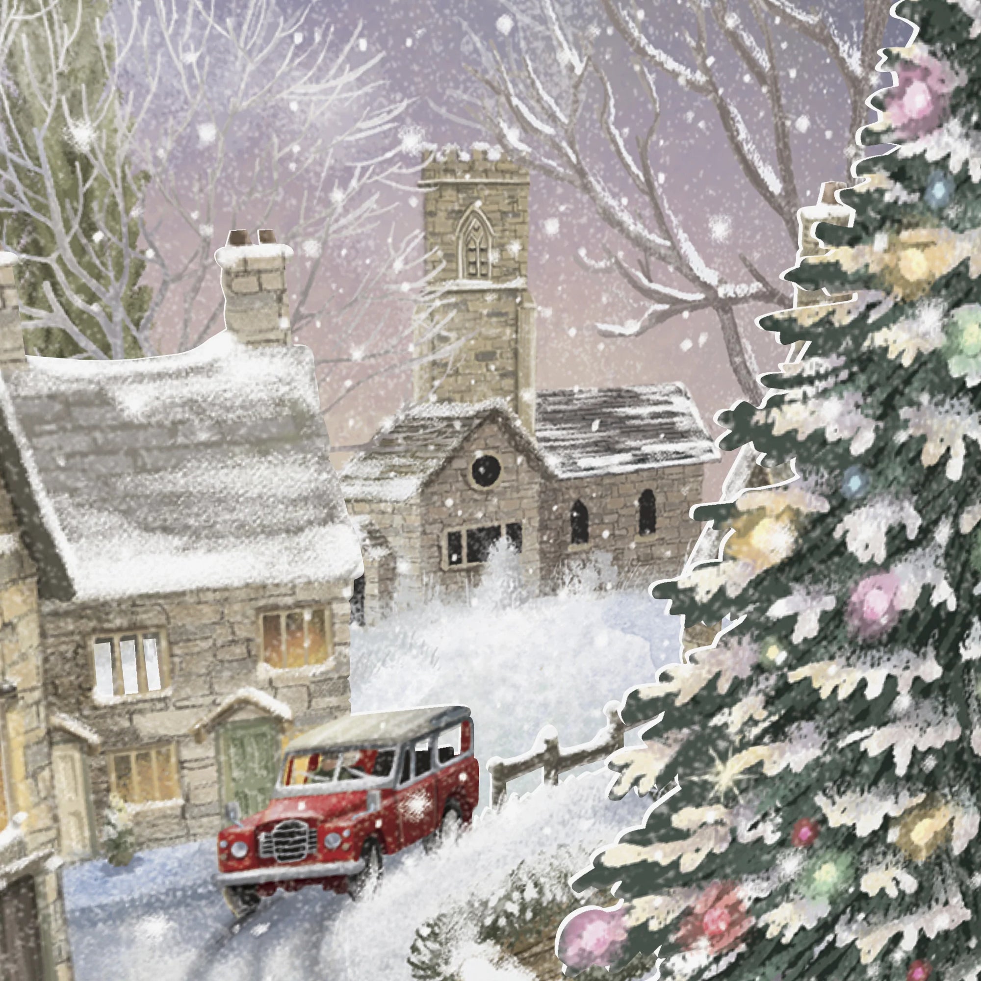 &quot;Winter Sheep&quot; - Top of the World Christmas Card