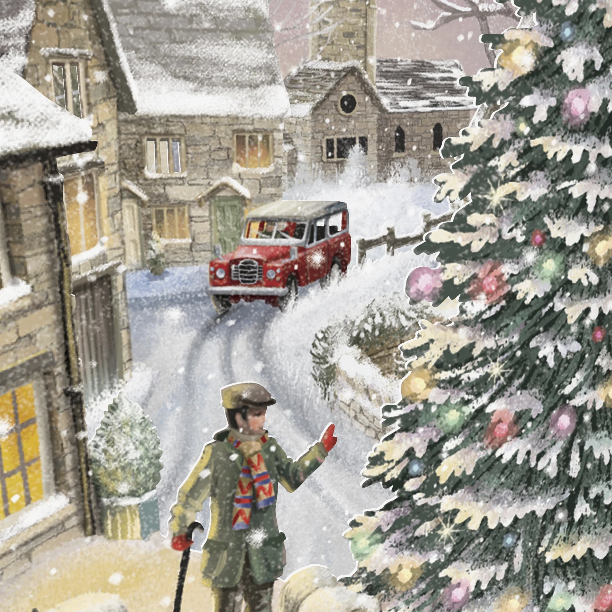 &quot;Winter Sheep&quot; - Top of the World Christmas Card