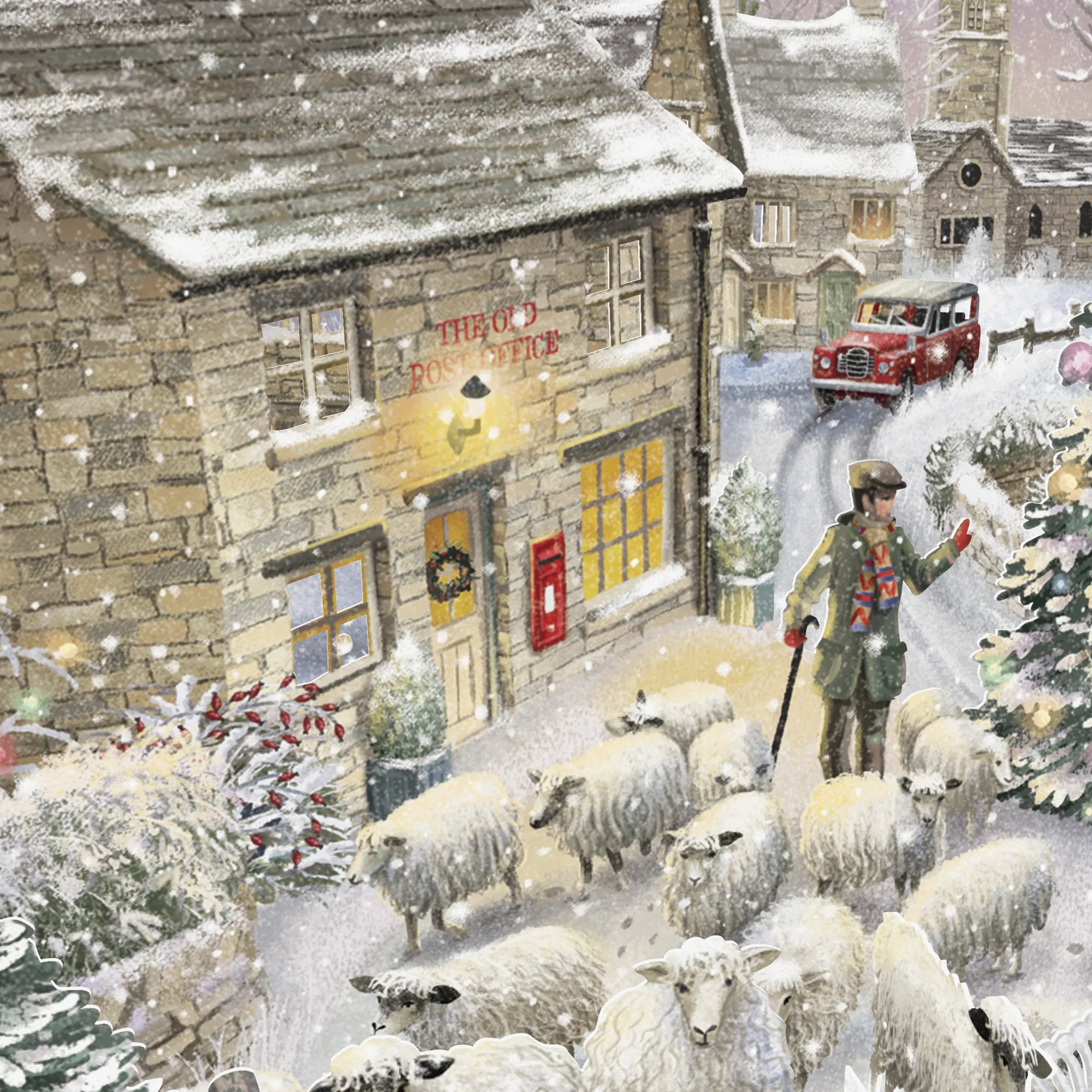&quot;Winter Sheep&quot; - Top of the World Christmas Card