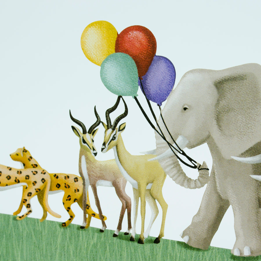 Noah's Ark Zig Zag Card