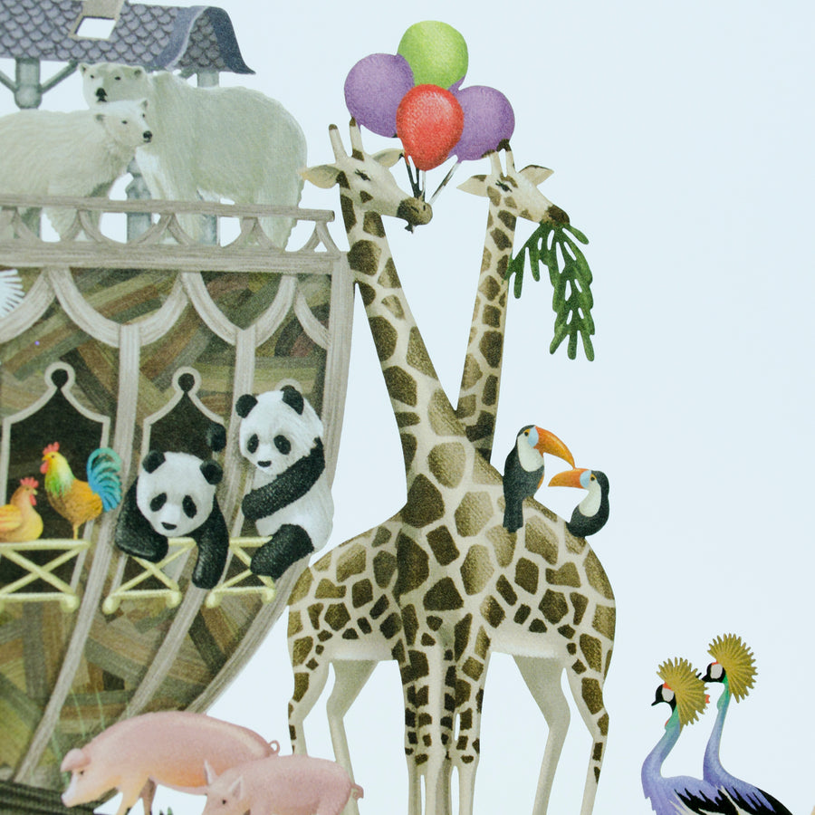 Noah's Ark Zig Zag Card