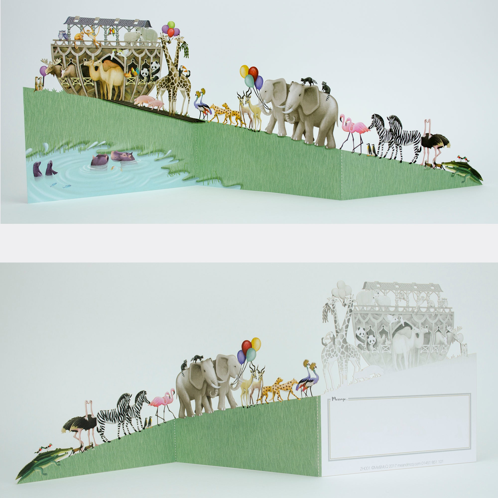 Noah&#39;s Ark Zig Zag Card