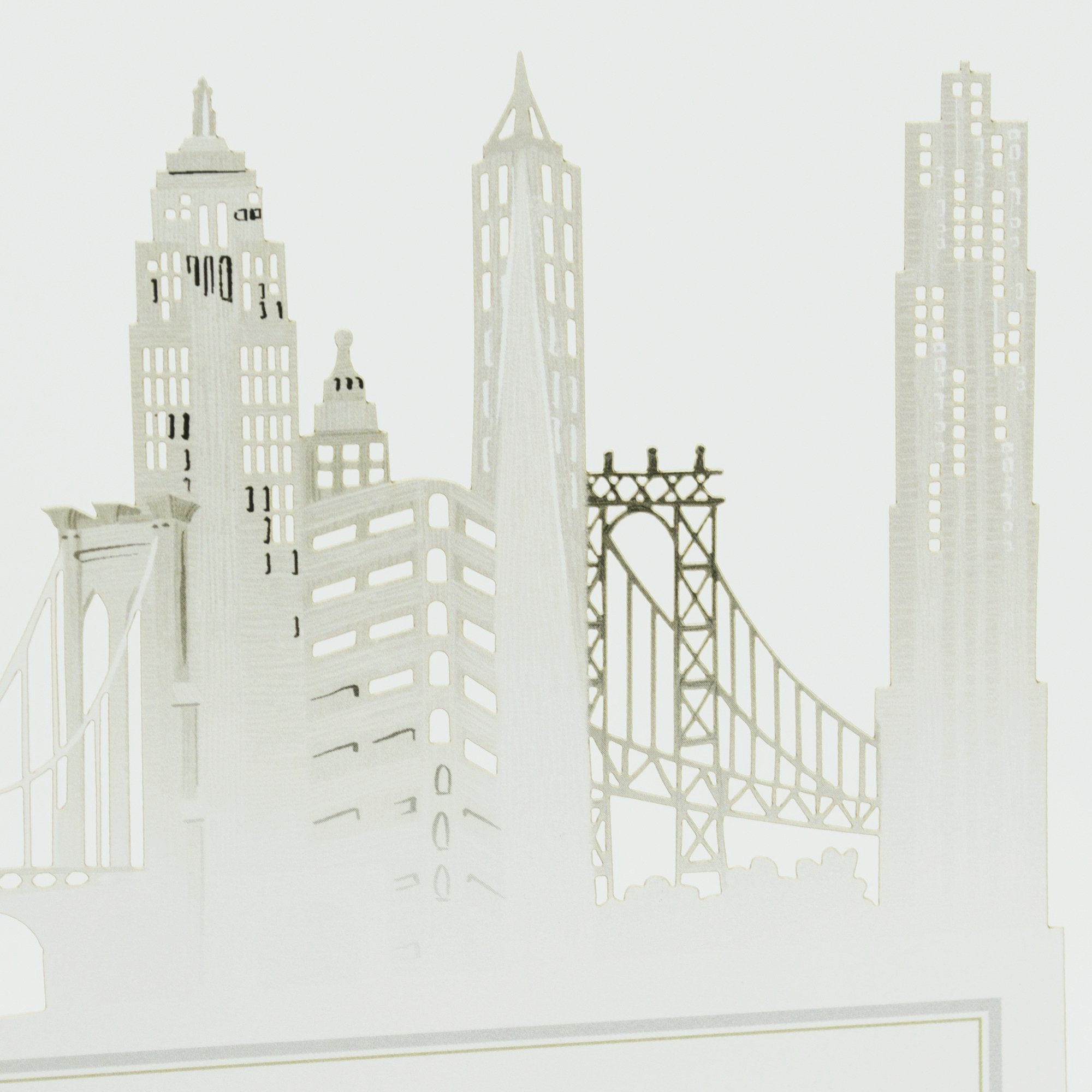 &quot;New York&quot; - Zig-Zag Greetings Card