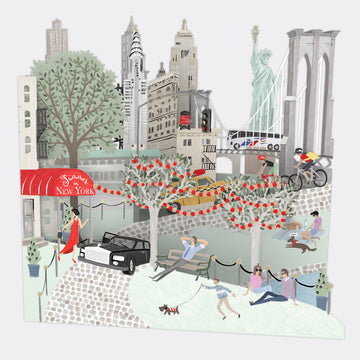 New York Zig Zag Card