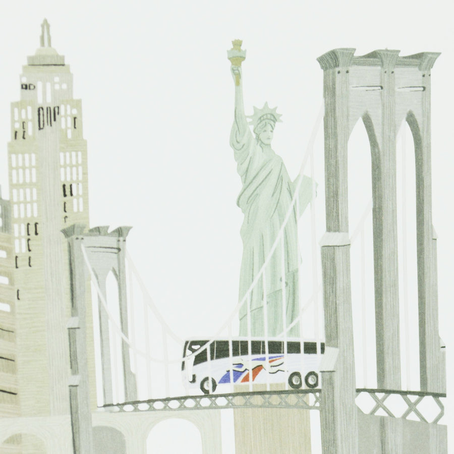 "New York" - Zig-Zag Greetings Card